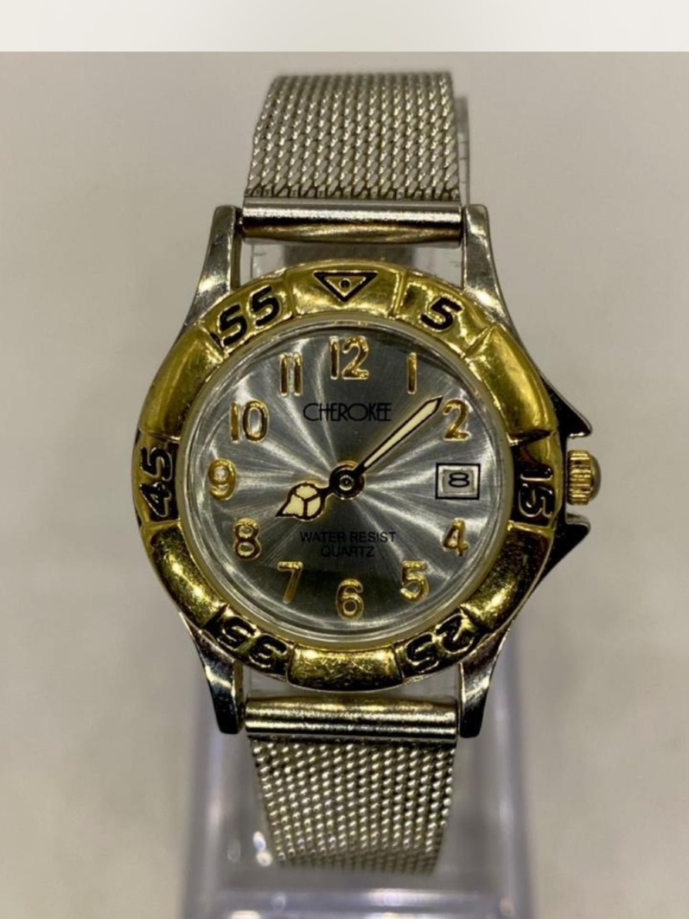 *** Cherokee  ^^^ Gold & Silver Mesh Women's Quartz Watch ***